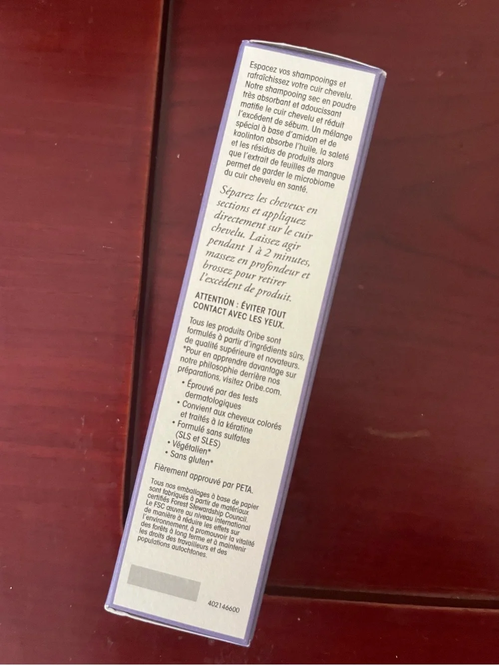 Oribe non aerosol